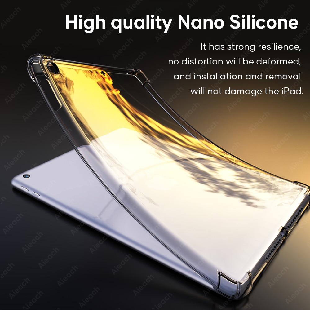 Nano Shockproof Silicone Case For iPad Pro 11 12.9 10.5 9.7 10.2 Funda For iPad 2 3 4 Mini 5 1 Air 2 3 Case