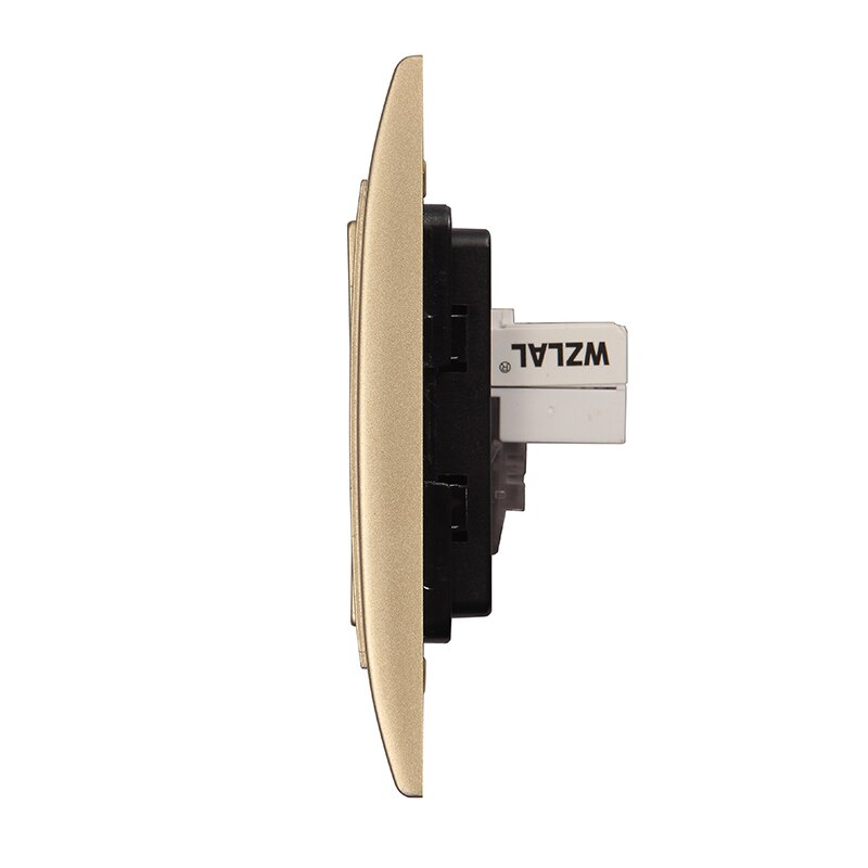 MVAVA RJ45 PC Netzwerk + RJ11 TEL Sockel Luxus PC Gold-Tafel Stecker Hafen Universal- Telefon und Computer Steckdose freies