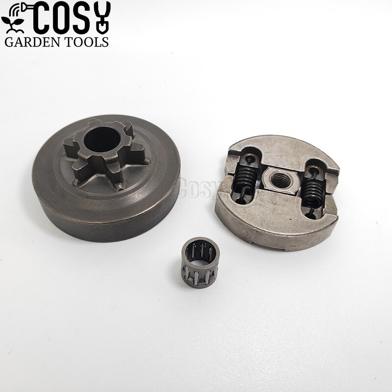 Clutch & Clutch Sprocket Drum With Needle Bearing Set Fit for Chinese Chainsaw 2500 25CC Spare Parts