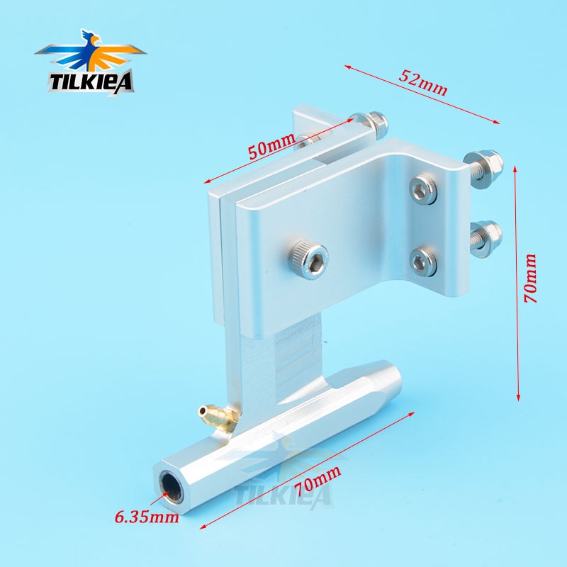 RC Boat 6.35mm Shaft Bracket Aluminum Strut (T70) For 1/4&quot; 6.35mm Flexible Shaft Methanol gasoline Boat