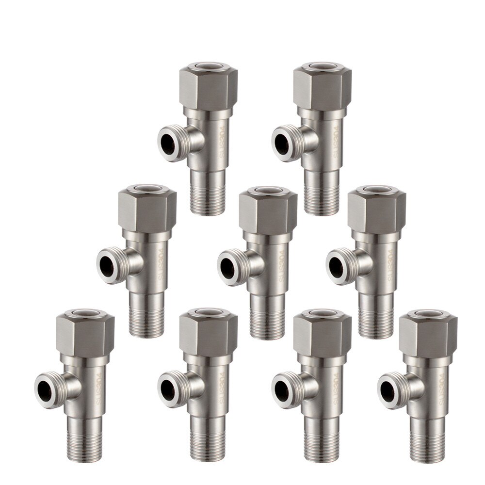 Doodii Bathroom Hardware Accessories two-way Angle Valve Toilet Bidet Shattaf Diverter Equal Joint Filling Valve adapter: Nine