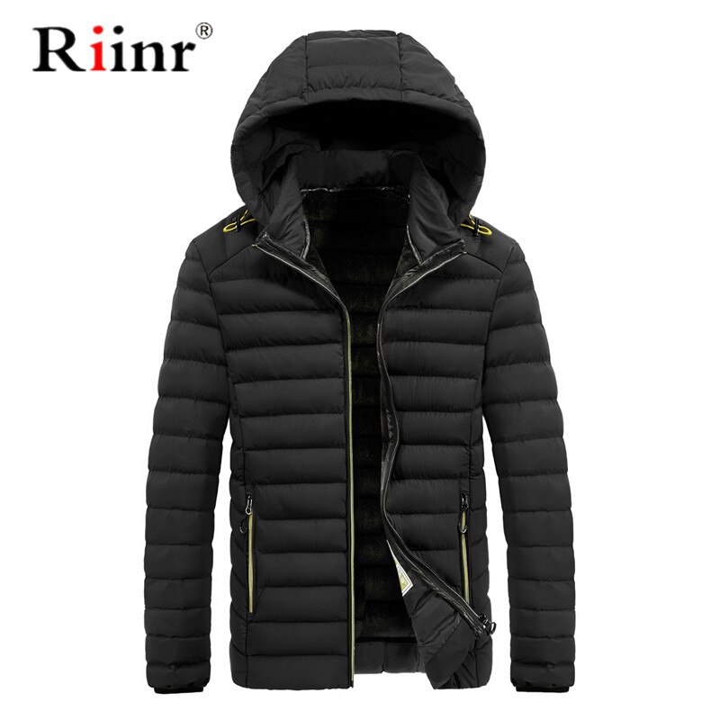 Riinr top warme heren warme winterjas winddicht casual bovenkleding dikke jas heren parka met capuchon parka's heren