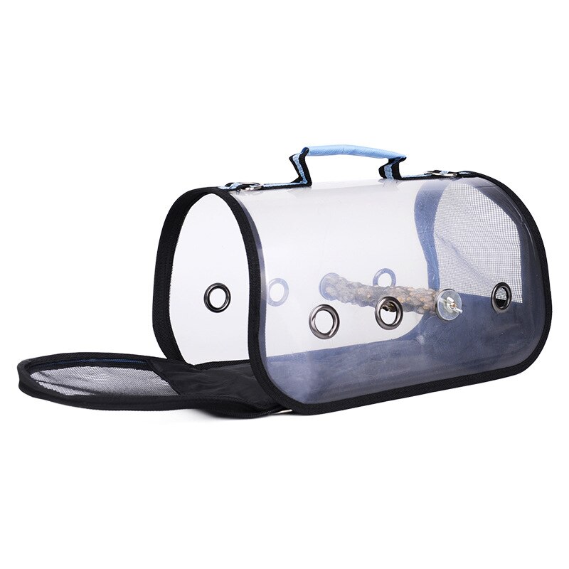 Portable Clear Bird Parrot Transport Cage Breathable Bird Carrier Travel Bag Small Pet Rabbit Guinea Pig Chinchilla Travel Cage