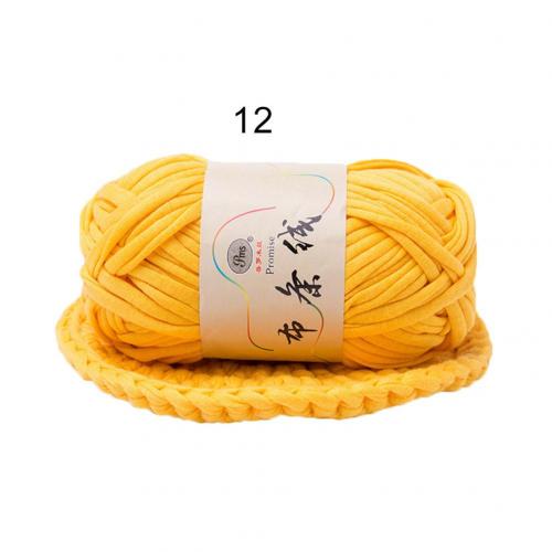 Threads for Handed knitting Yarn Hat Blanket Basket Woven Cloth Thread Thick Braided DIY Wiring Coarse Warm Crochet Fabric: Deep Yellow