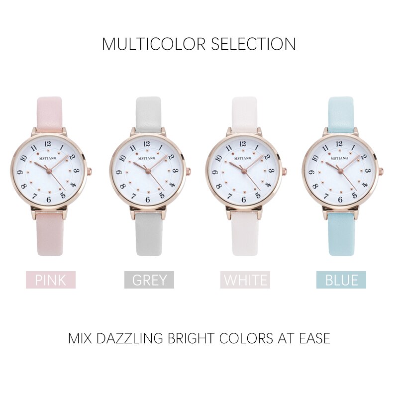 Watch Women Casual Leather Belt Watches Simple Ladies Small Dial Quartz Clock Dress Women's watches Reloj mujer
