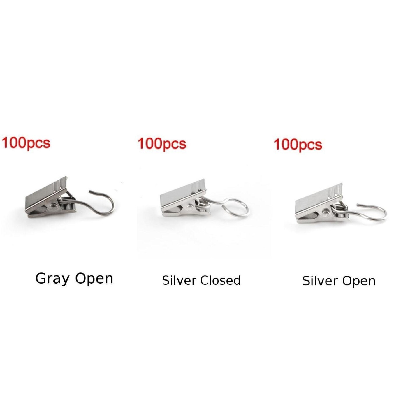 Hanging Clips Clamp Rustproof Waterproof Hardware Accessories 100Pcs Iron