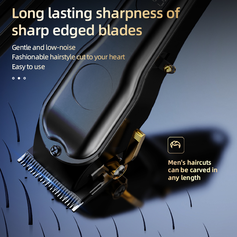 Kikido Tondeuse Snoerloze Haarsnijmachine Verstelbare Kapper Elektrische Trimmer Digitale Display Clipper Voor Mannen