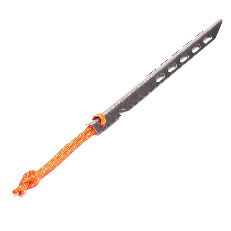 1 stuk titanium tentharing, titanium tentharing in v-vorm, titanium spike, winddicht, titanium tentnagels, accessoires voor kamperen in de buitenlucht