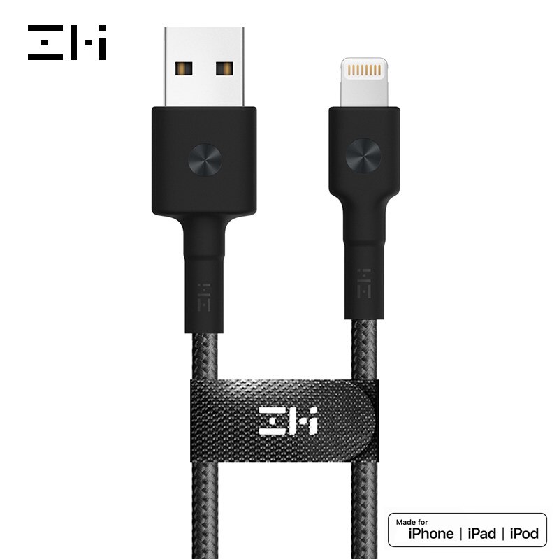 Zmi mfi certificou usb c para relâmpago cabo pd para iphone 11 xs xr 8 7 6 plus ipad carregador de carregamento rápido dados curtos 30cm 1m 2m 3a: 2m / USB A to iPhone B