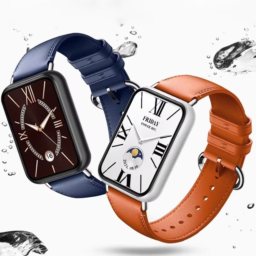 Leather Strap For Xiaomi Band 9 Pro / 8 Pro Breathable Watchband Bracelet Xiomi 9pro / 8pro Mi Band Watch Repalcement Belt