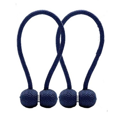 2 stuks Gordijn Gesp Magneet Bal Gordijn Vastzetmogelijkheden Terugloopsper Gesp Clips Gordijn Kerst Decoratieve Home Accessories: Navy