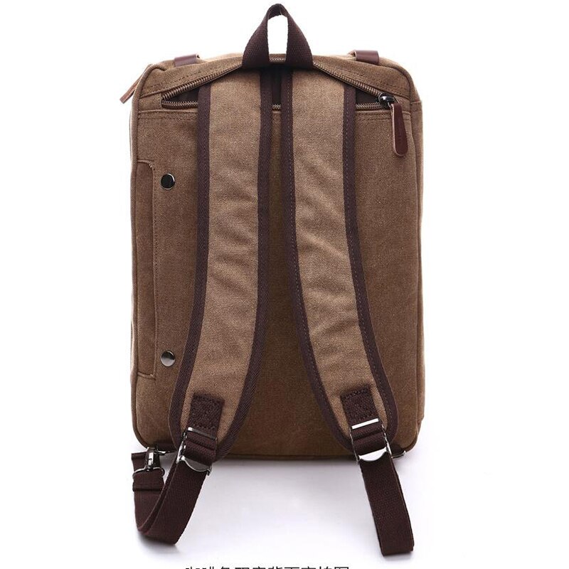 Bolso de mano Vintage para hombre, Bolsa de viaje informal, bandolera de lona, de clásico