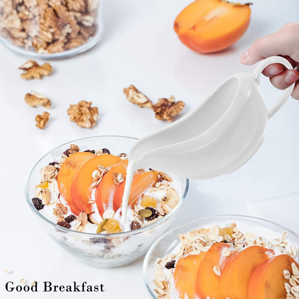 1 Set Keramische Sauskom Porselein Saucier Saus Lade Kruiden Houder (Wit)