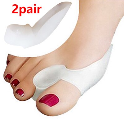 2 paar Gel Fußpflege Werkzeug Ballen Korrektor Knochen groß Zehe Schutz Hallux Valgus Haarglätter Kappe Separatoren Pedikübetreffend Korrektor: Stil K- 2Paar