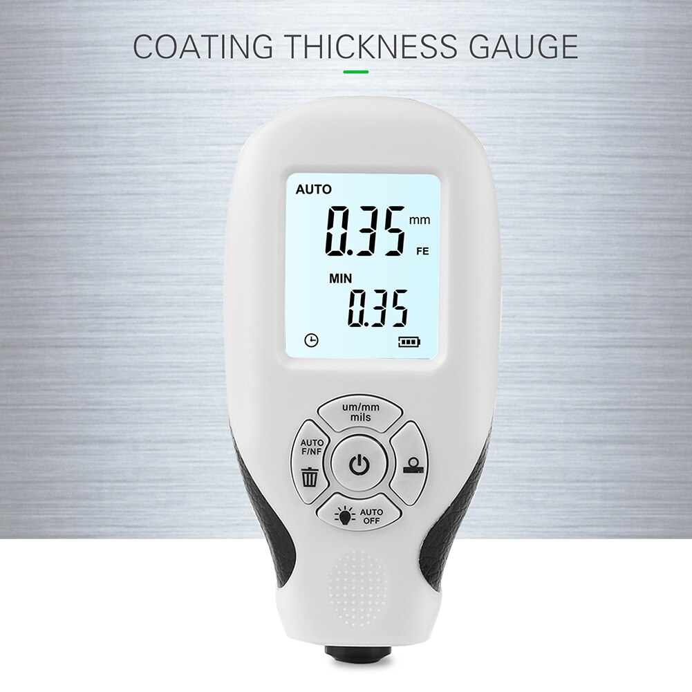 HW-300 Digitale Laagdiktemeter 0.1Micron/0-1300 Auto Verf Laagdikte Tester Meten Mfe/Nfe handleiding Verf Tool