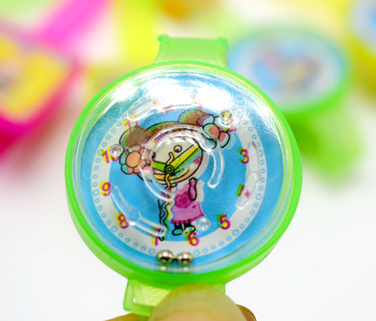 200 stks/partij Kleurrijke Bal Doolhof Spel Puzzel Labyrint Horloge Speelgoed voor Meisjes Jongens Kids
