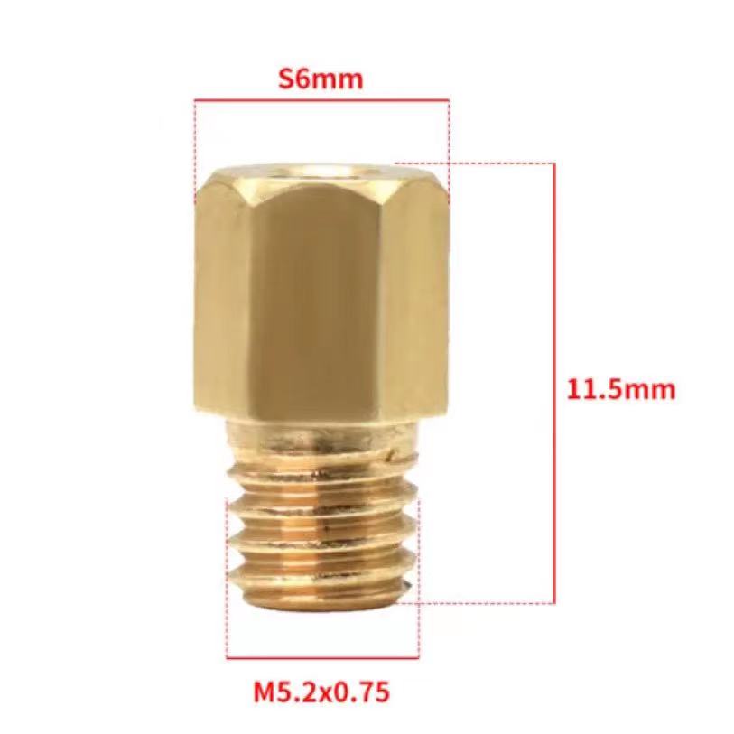 Jatos principales para carburador MIKUNI VM TM TMX 4/042, boquilla de inyectores para patinete, tamaño 70-440, sintonizador de bolsillo, gicleur hexagonal grande, 10 Uds.