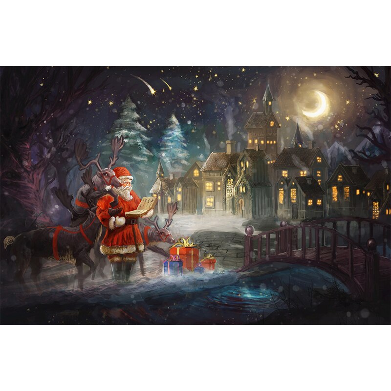 9 Styles enfants Puzzle 1000 pièces Puzzle image paysage Puzzle adultes enfants intéressant jeu jouet pour bébé de noël: Santa Claus