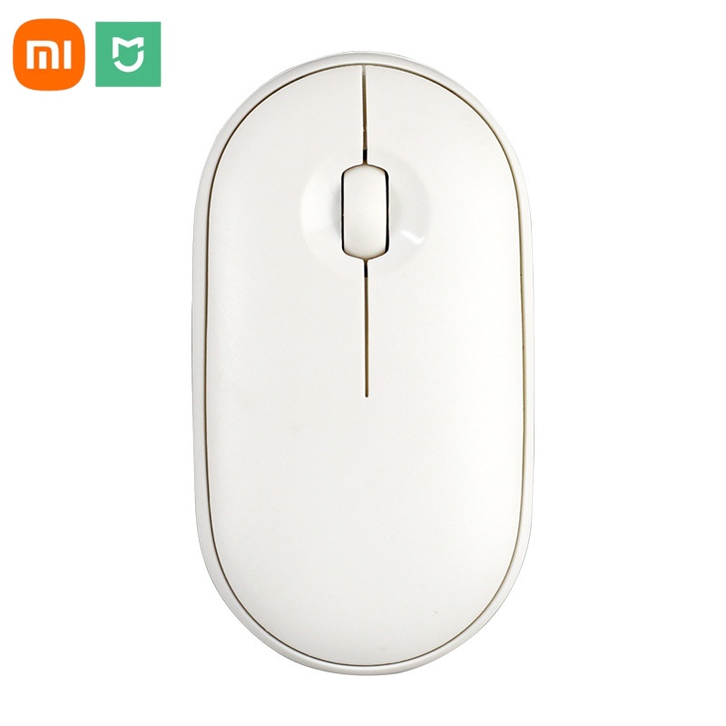 XIAOMI MIJIA Wireless Mouse Portable Magic Silent Ergonomic Mice For Laptop Mobile Phone Apple Notebook Learn Dual Mode Mouse: WHITE