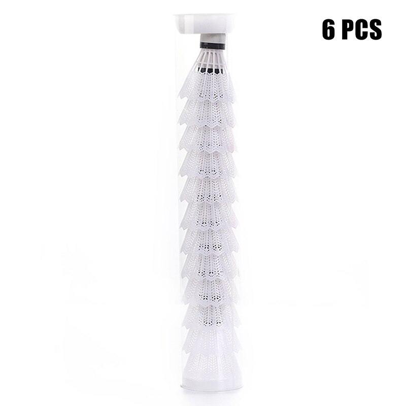 6/12pcs Badminton Shuttlecocks High Stability and Durability High Speed Badminton for Outdoor Indoor Sports Activities W: Light Grey