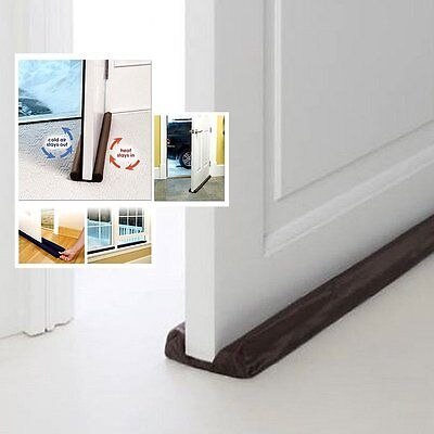 90cm Long Twin Door Draft Dodger Guard Stopper Protector Under Door Draught Excluder Twin Sides For Seamless Prevention