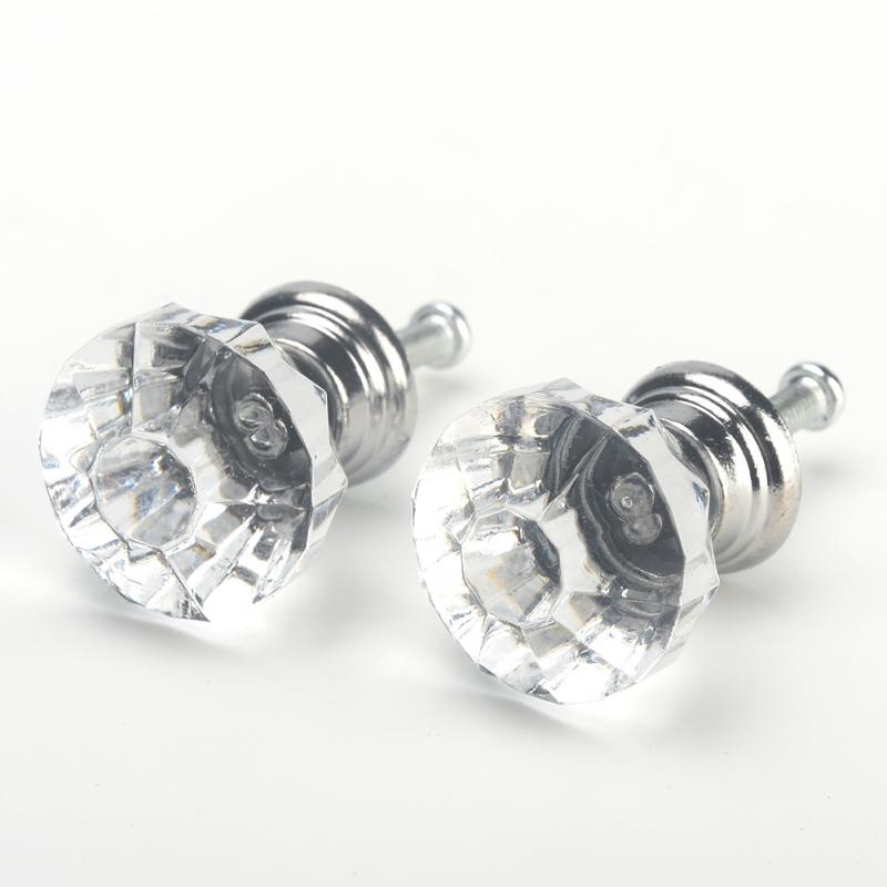 12 kpl/sarja timantin muotoinen kirkas akryyli nupit kaappi laatikko vedä keittiön kaapin ovi vaatekaapin kahvat laitteistot