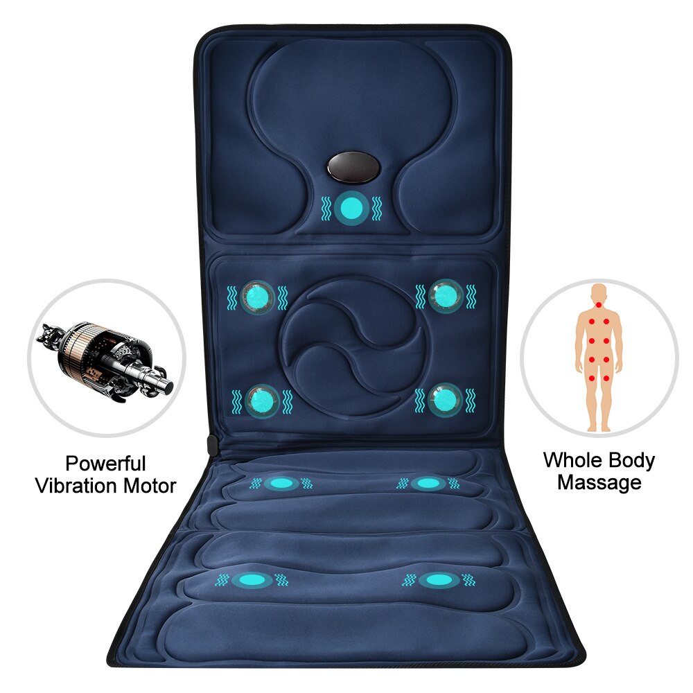 Infrarood Verwarming Massage Kussen Full Body Ontspanning Pijnbestrijding Warm Mat Blauwe Auto Kantoor Heat Seat Ontspanning Eu/Us plug