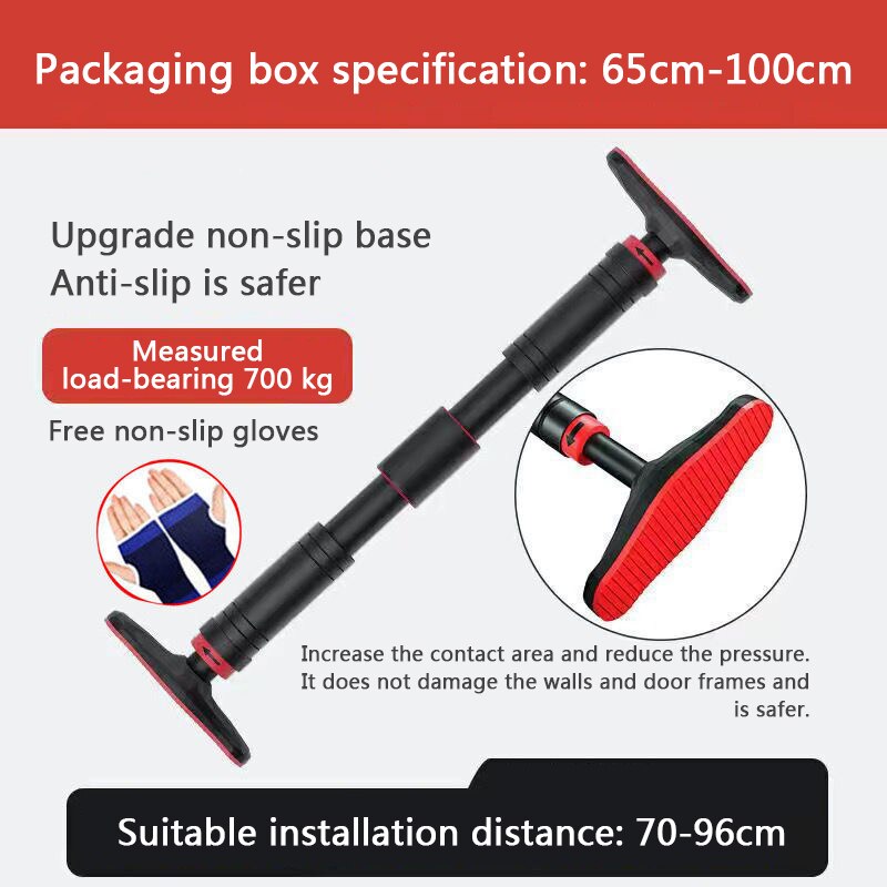 Barra Horizontal antideslizante para colgar en la puerta, equipo de Fitness para pared interior, elevador deportivo para niños y adultos, XB: Gris oscuro