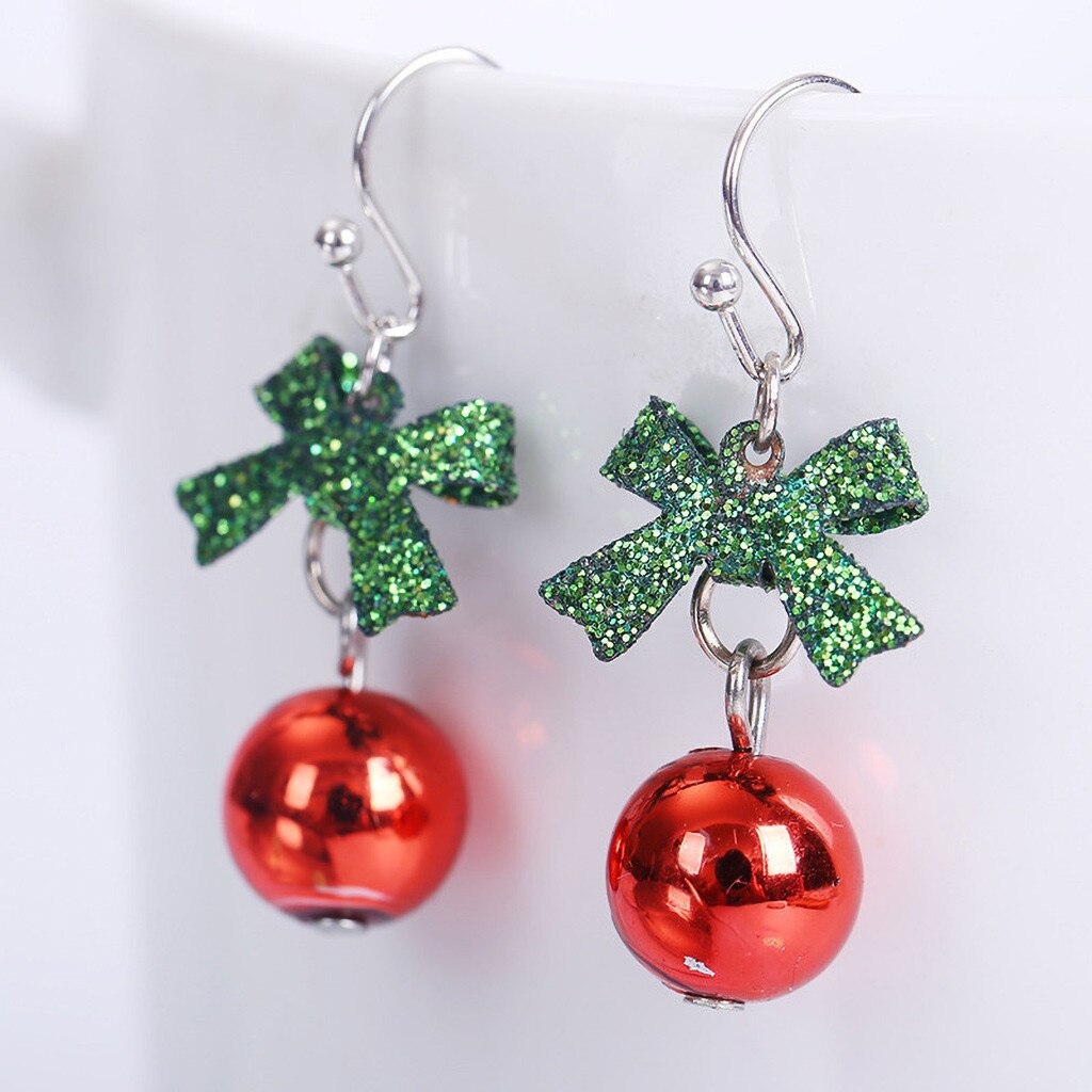 2020 feminino natal gancho gota balançar brinco bola de natal meia eardrop jóias presentes de festa de natal pendientes mujer moda fn70