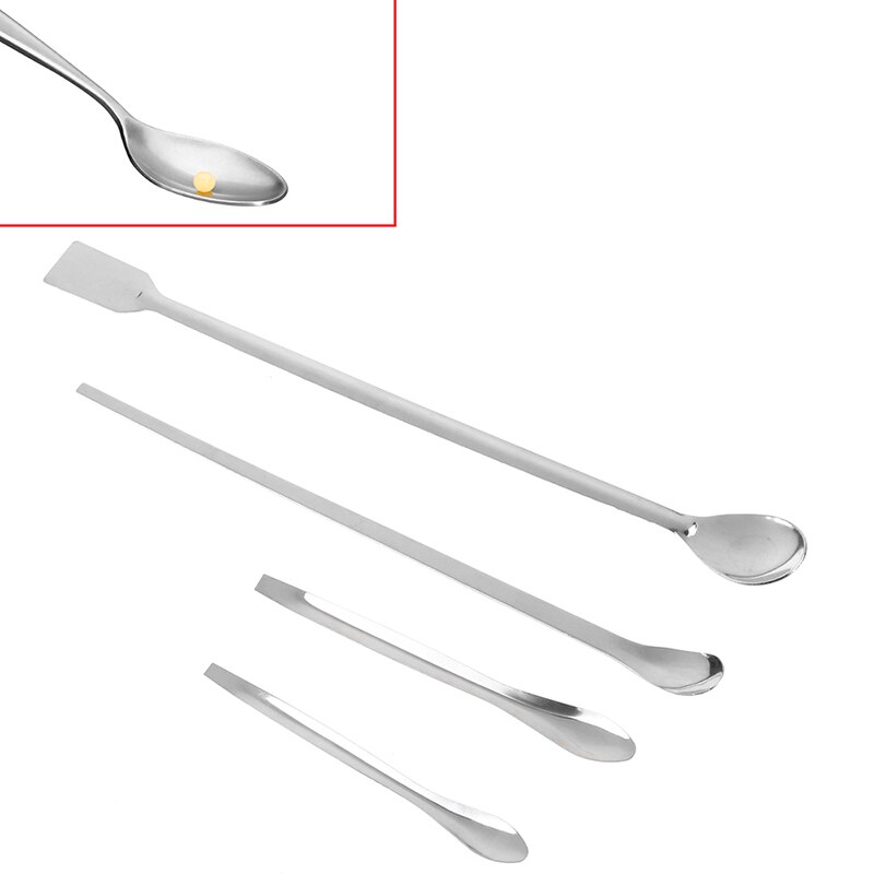 1 pièce cuillère louche médicinale avec spatule longueur fournitures de laboratoire 12/14/26/30cm