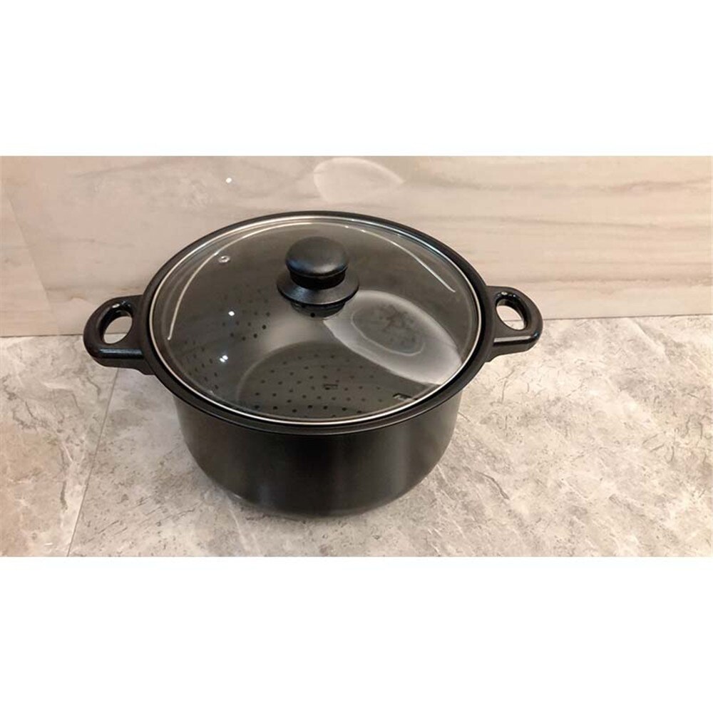 2-in-1 Kookpot met een ingebouwde Zeef Food Blijft in Water Drains out Swivel Pot voor Keuken Afvoer Pasta Groenten Pot