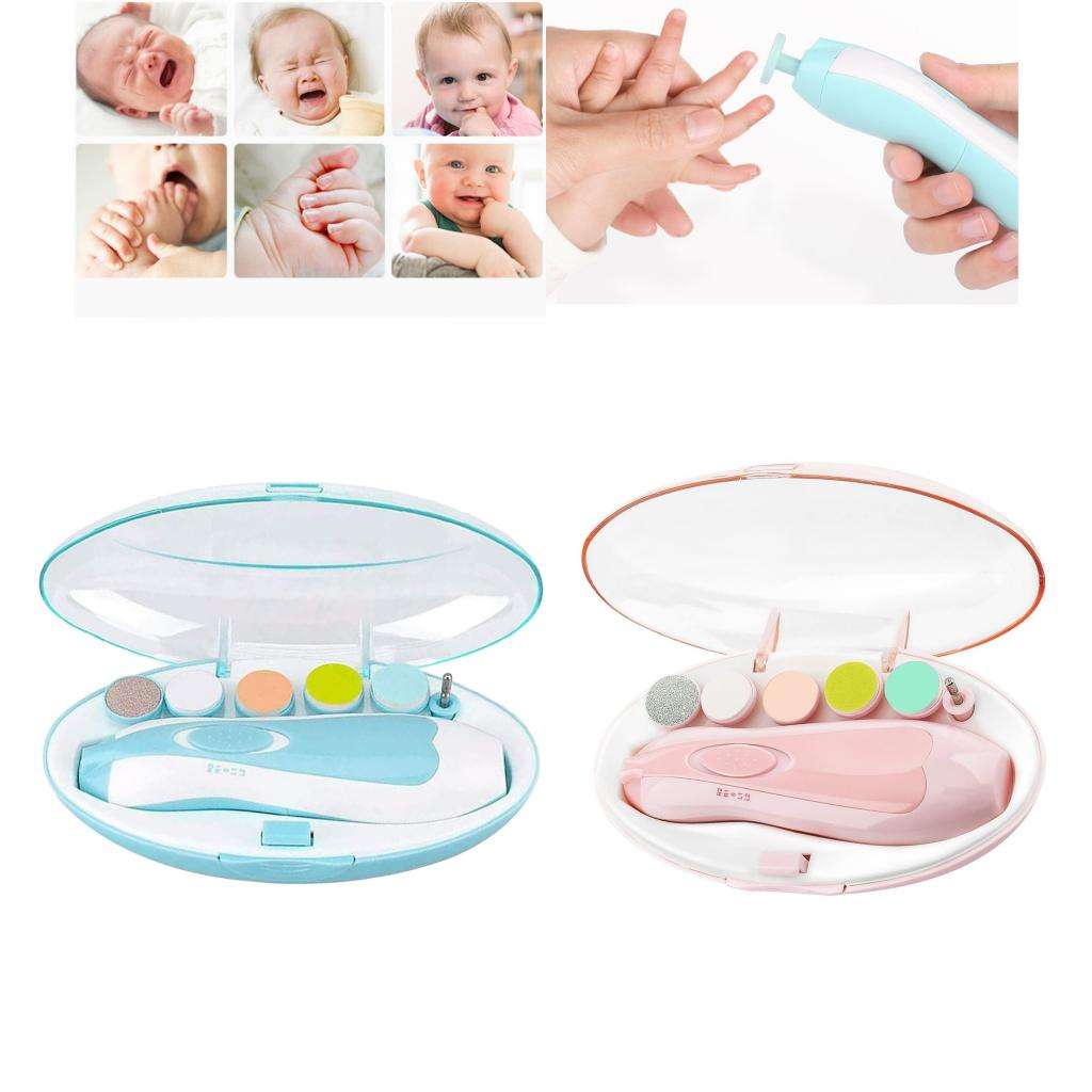 Elektrische Baby Nagel Datei Schermaschinen Trimmer Kleinkind Zehen Trimmen NäGel Polnischen Pflege Bausatz Tragbare Pedikübetreffend Haarschneidemaschine Schere
