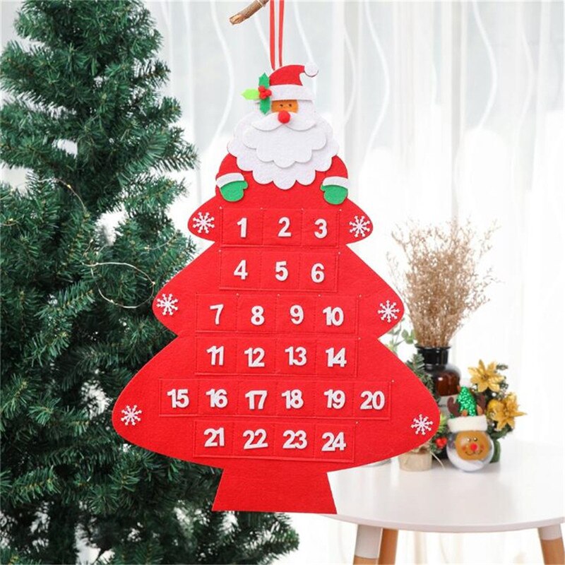 Jule adventskalender søt julenisse far julepynt hjem jul kunstig håndverk hengende ornament
