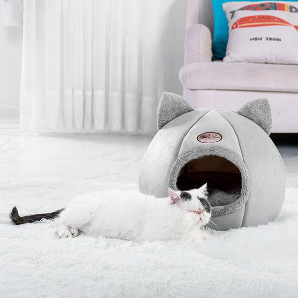 Deep sleep comfort in winter cat bed little mat basket for cat‘s house products pets tent cozy cave beds Indoor cama gato