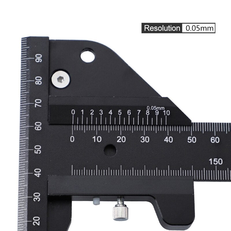 Aluminum Alloy Scale Metric Measure Scribing Ruler T Shape Woodworking Carpentry Marking Tool Line Drawing Ruler
