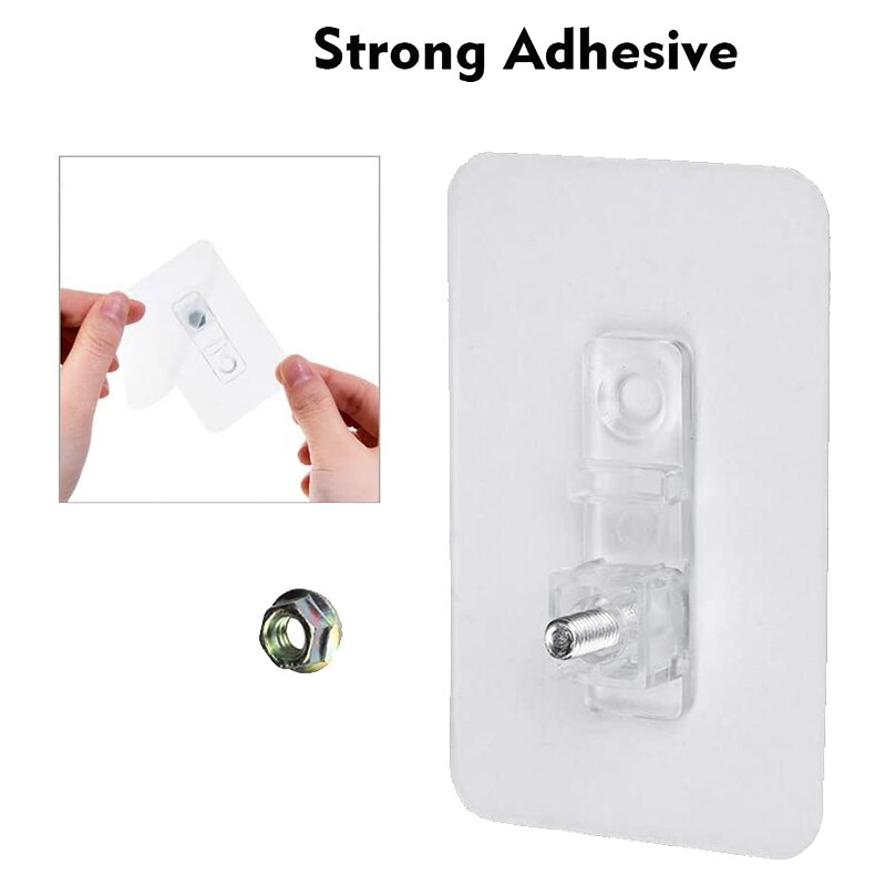 Floating Shelf Wall Shelf Non-Drilling, U Bathroom Organizer Display Ledge for Home Decor/Kitchen/Bathroom Storage - L