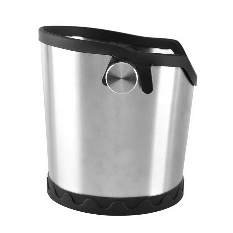 Non-Slip Silicone Base Coffee Grounds Container Drain Container Stainless Steel Filter