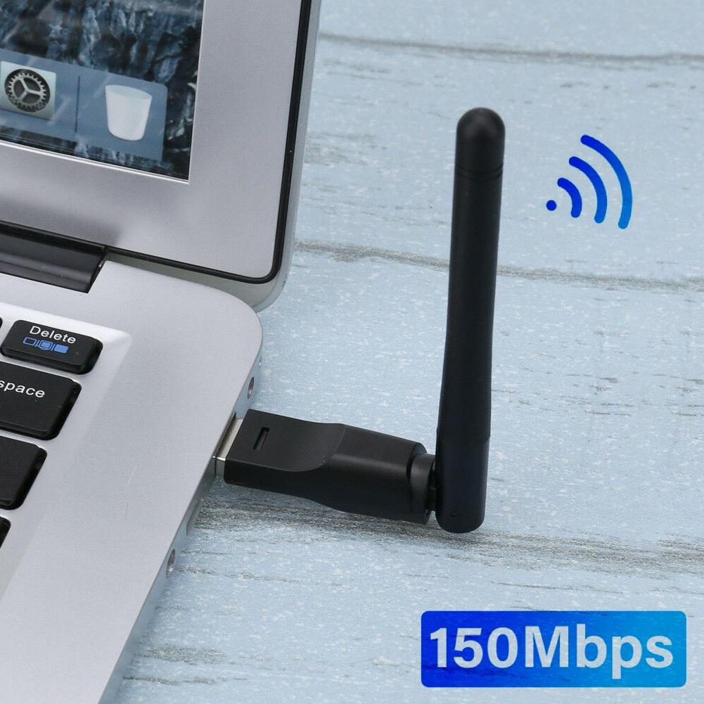 USB 802.11b/g/n Up to 150Mbps rate Ethernet Wireless Plug Adapter Network Antenna WiFi Dongle Networking tool Foldable