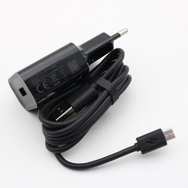 Original Xiaomi EU Charger 5V/2A Adaptive USB 10W Charge Adapter USB Micro Cable For Redmi Note 2 3 4 5 plus pro 4X 5a 4a S2 3 S: Black Charger Cable