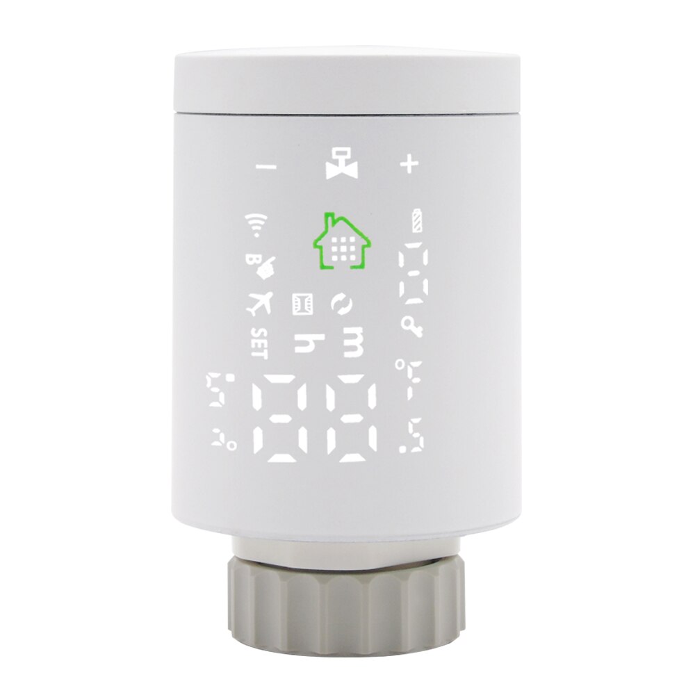 Zigbee smart Thermostatic valve with programmable ，Voice control temperature controller via Alexa: 368-Zigbee