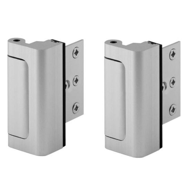 2Pcs Aluminum Alloy Hinge Door Reinforced Lock Door Hinge Satin Nickel Reinforced Hinge
