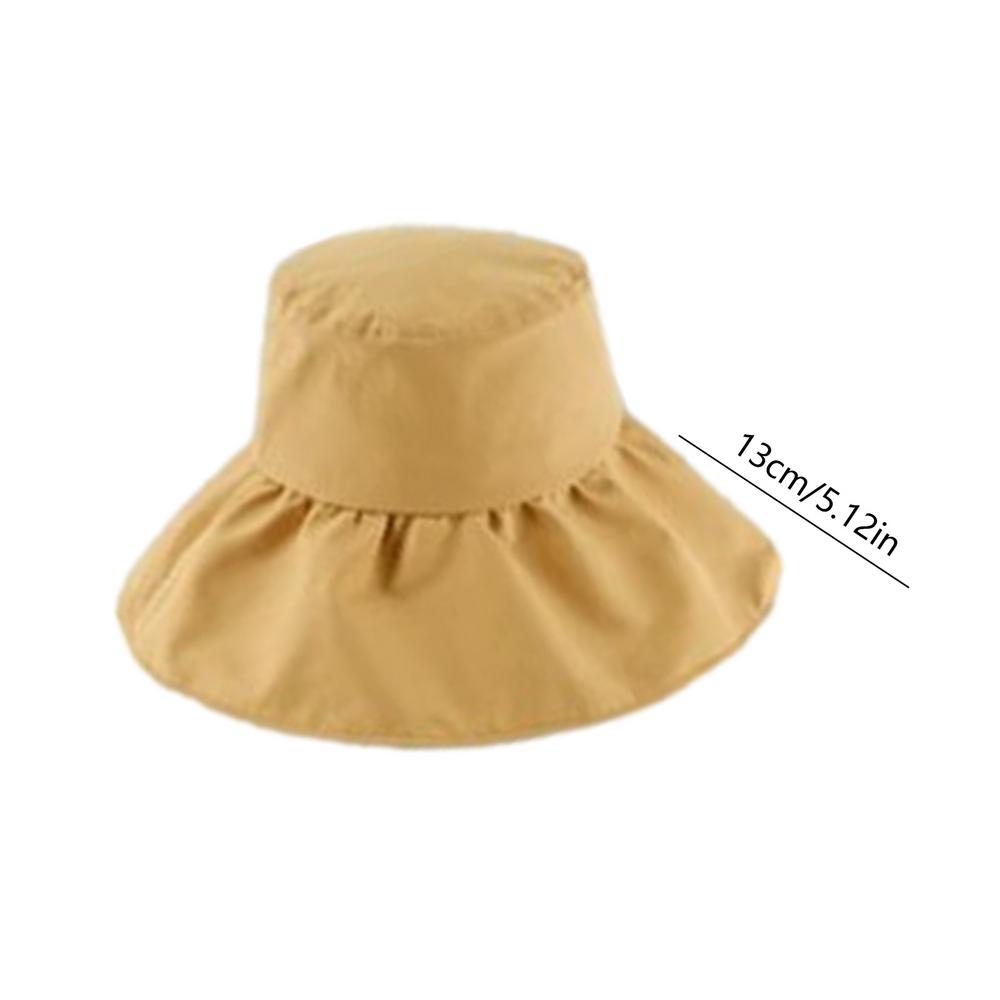 Beach Sun Visors Foldable Sun Protection Hat For Women Summer Wide Brim Hats Breathable For Seaside Swimming Pool: Yellow