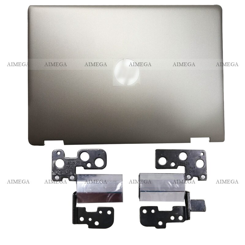Cubierta trasera LCD para portátil HP Pavilion X360 14-DH 14-DH003TU, bisel frontal, bisagras, cubierta inferior L52880-001 oro: A Hinges