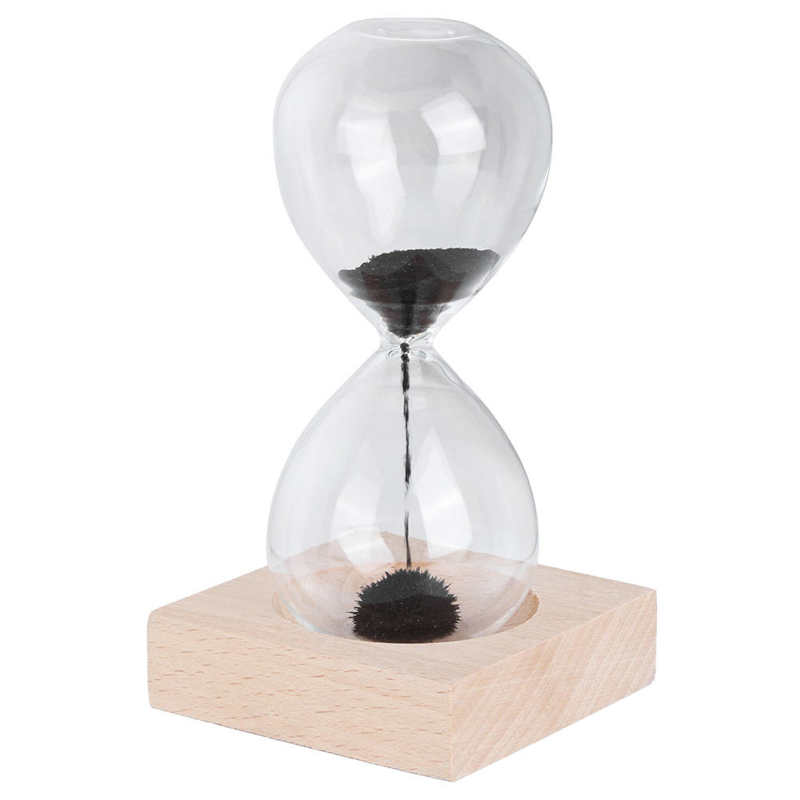 Reloj de arena magnético para escritorio, cronómetro con Base para decoración del hogar, adorno, , decoración del hogar: Default Title