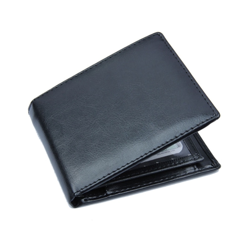 Mannen Pu Lederen Vintage Korte Wallet Credit Card Holder Bifold Zakelijke Portemonnee 77HE