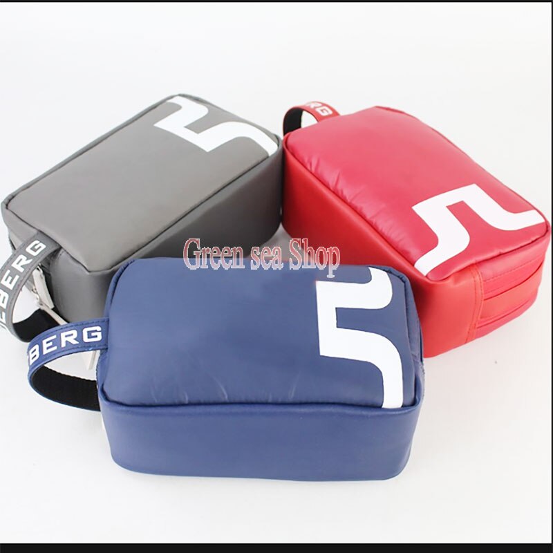 JL-Bolso de Golf de , marcador de bola de Golf, 3 colores, cartera pequeña para deportes al aire libre, dos bolsillos con cremallera, novedad