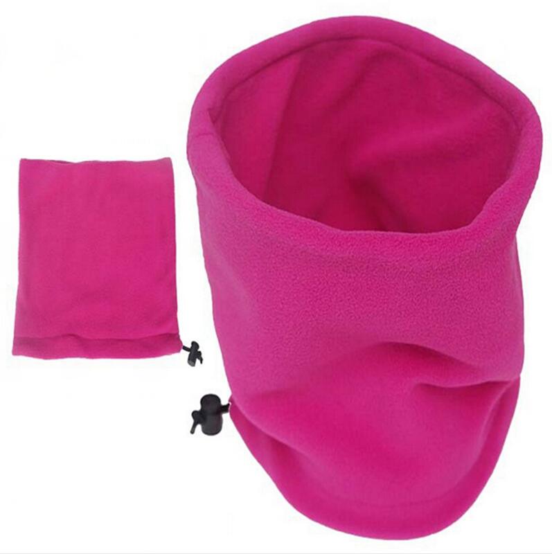 Cuhakci ski cap mænd skullies vinter ansigtsmaske udendørs multifunktionelle beanies beskytter hovedmaske elastiske rejsende mandlige hatte: M001 rose rød