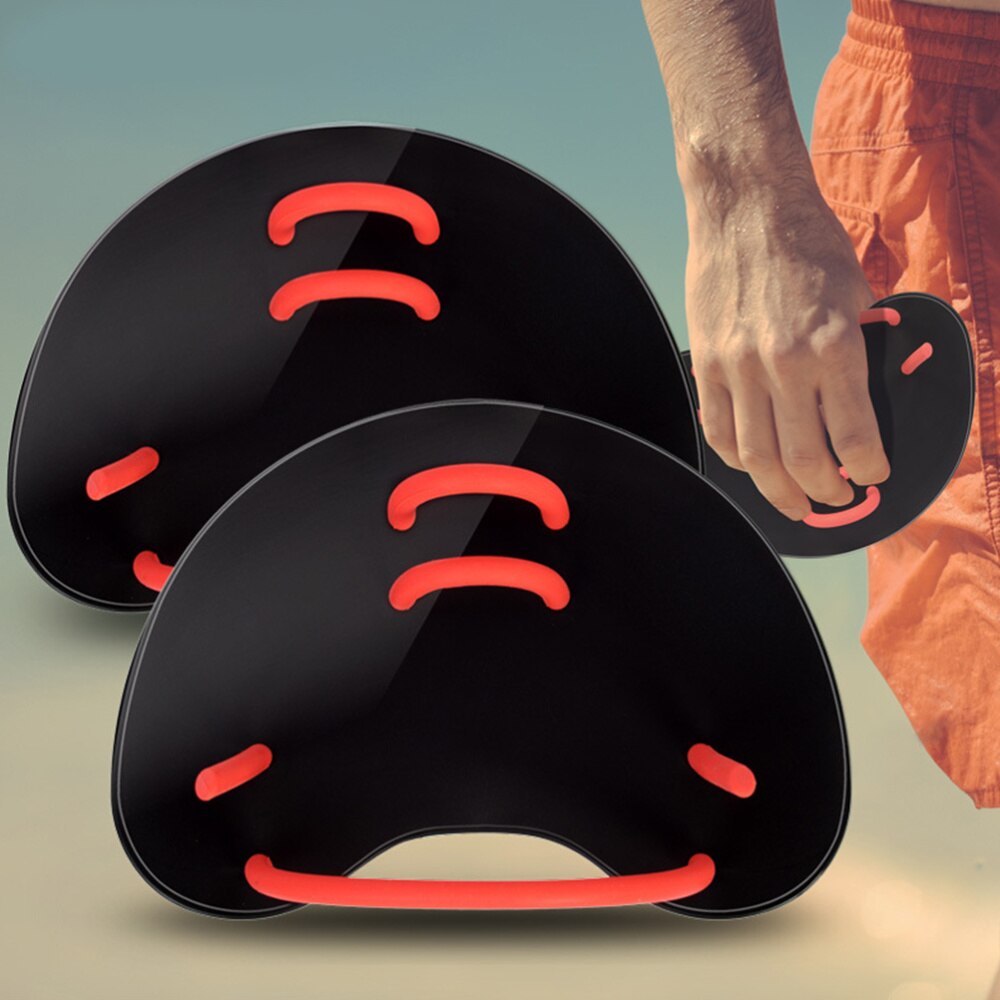 Swim Webbed Swim Webbed Paddling Palm Swimming Training Equipment Free Size (Yellow)