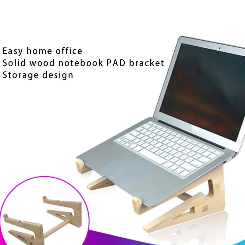 Laptop pad beugel beugel houten slaapzaal laptop desktop verhoging rek koelbasis hefplaat pad
