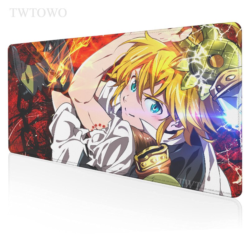 Nanatssu No Taizai podkładka pod mysz duża XXL nowe podkładki pod mysz maty na biurko kauczuk naturalny biuro Gamer miękki dywan mysz komputerowa podkładka pod mysz: 3 / Size 260x210x2 mm